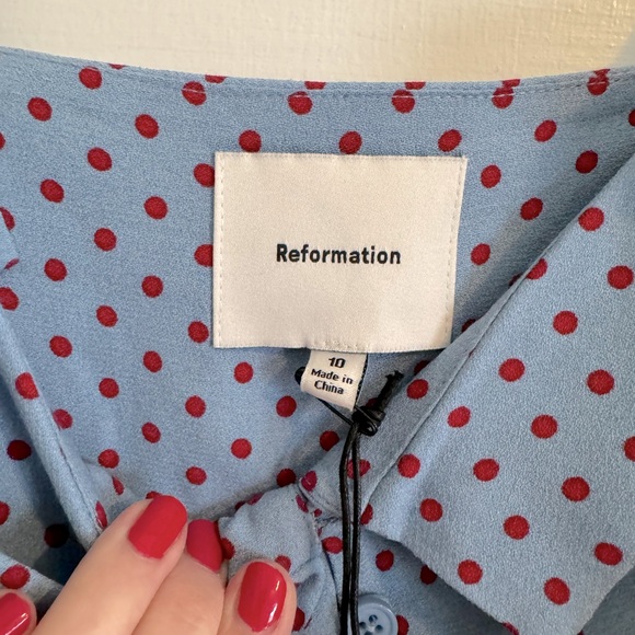 REFORMATION Tancy Midi Dress - Women’s Size 10 - New With Tags - Picture 7 of 9